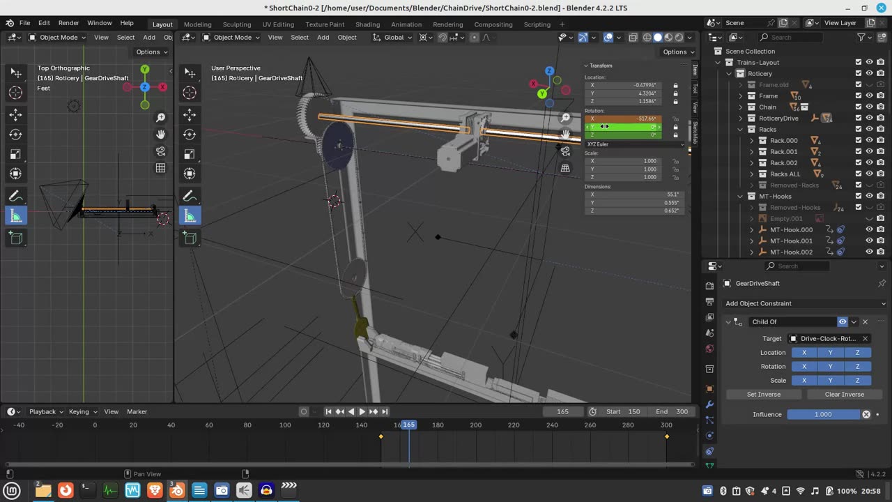 Problem with Blender 'Clamp to"