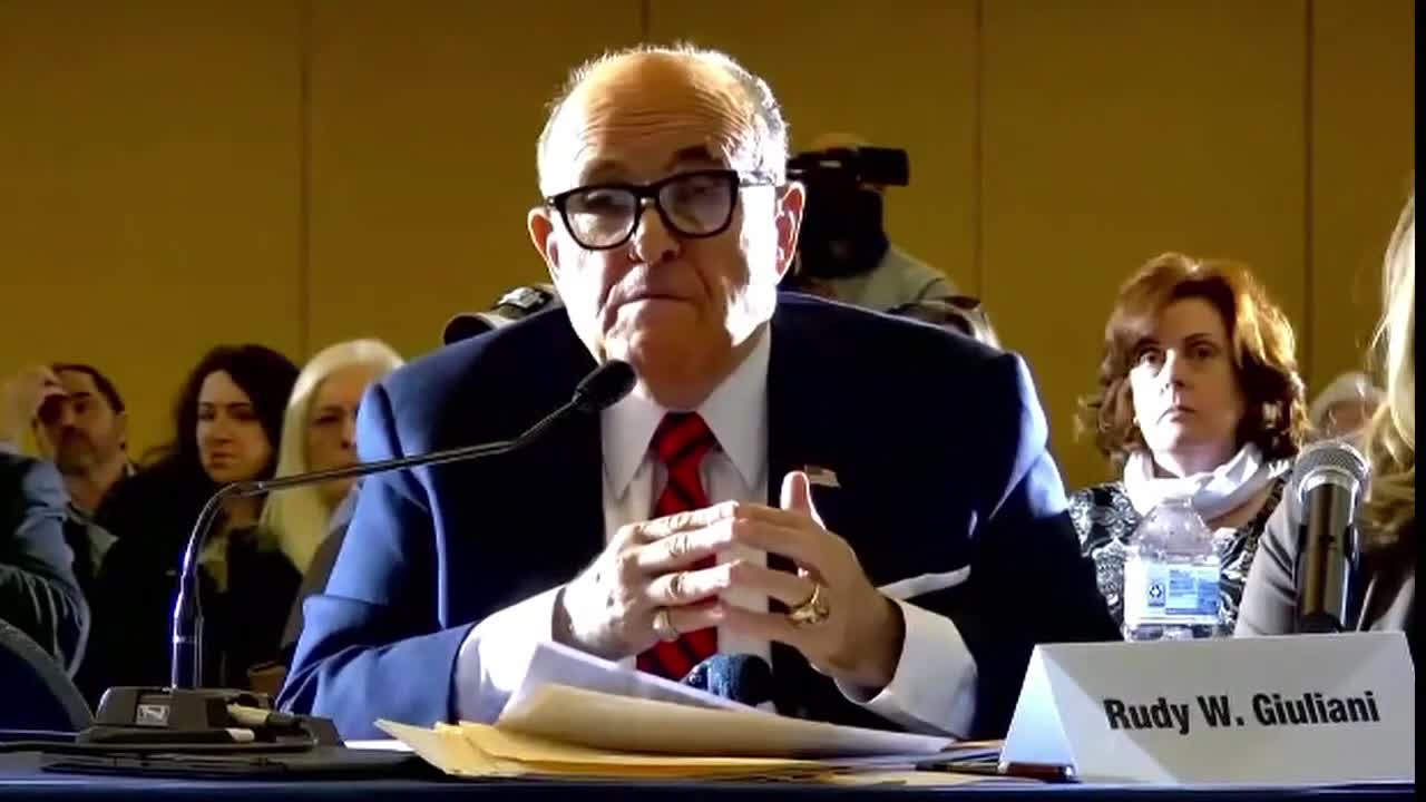 Michele Brooks Asks Rudy Giuliani About Drop Off Location During Election Hearing in Gettysburg, PA