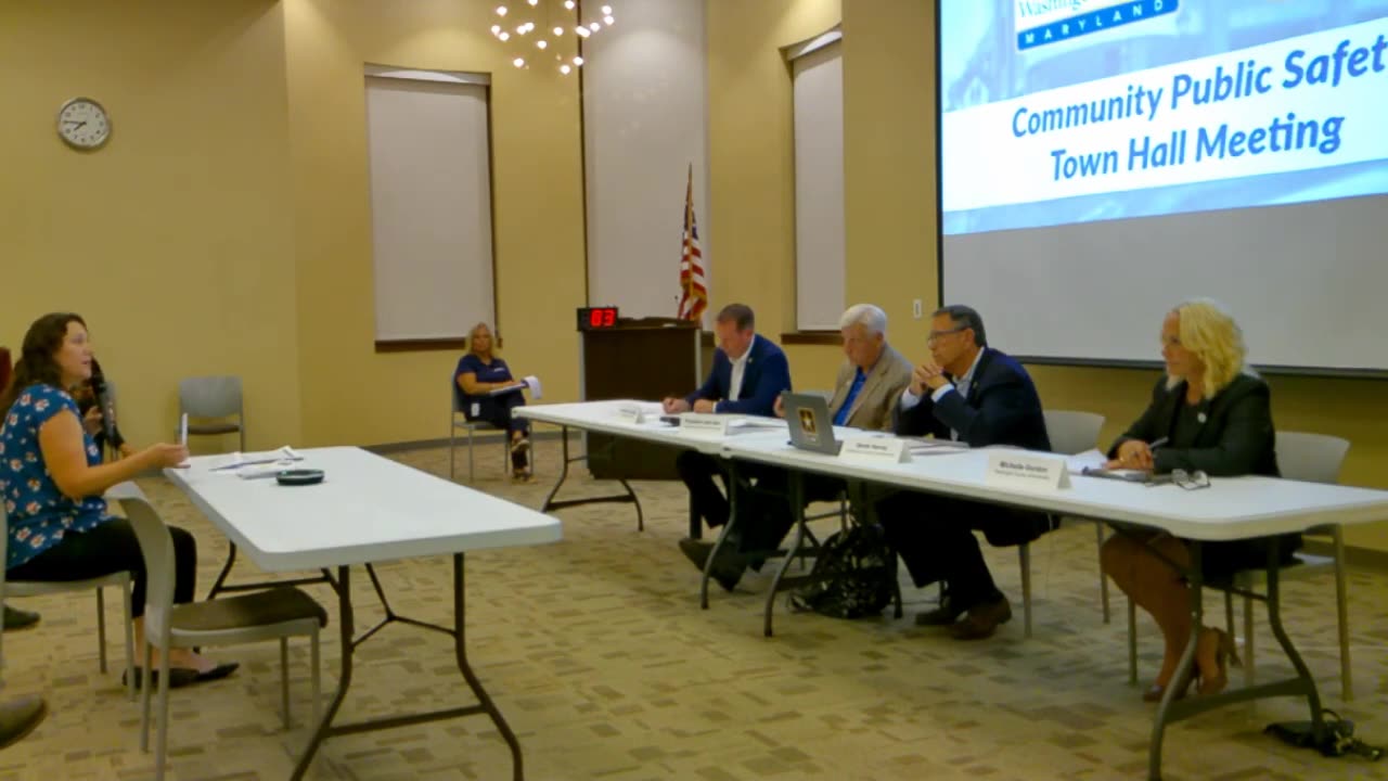 Sept 16, 2024 Public Safety Town Hall Full Video - Hagerstown/Washington County