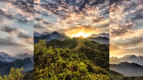 Sunrise in the mountains।। 040823।। beautiful nature।। mind-blowing sunrise