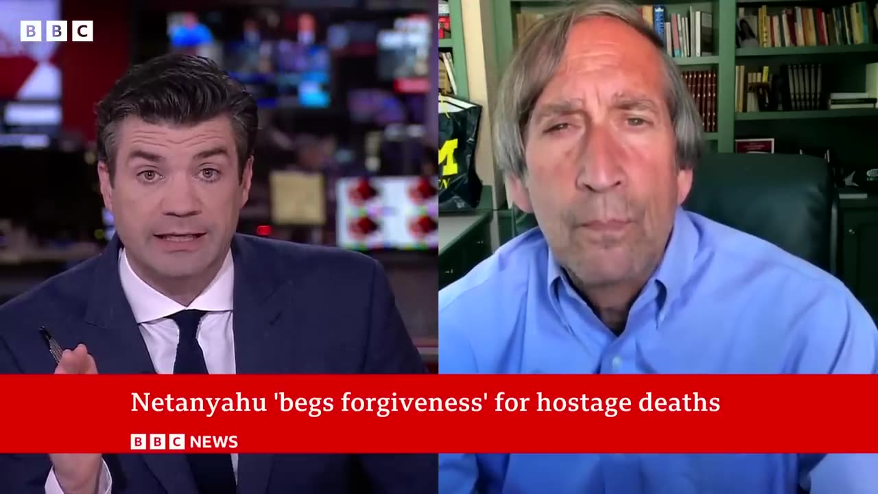 Israel PM Benjamin Netanyahu asks for forgiveness over hostage deaths _ BBC News