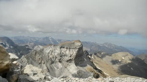 Clouds above Mountain Peaks