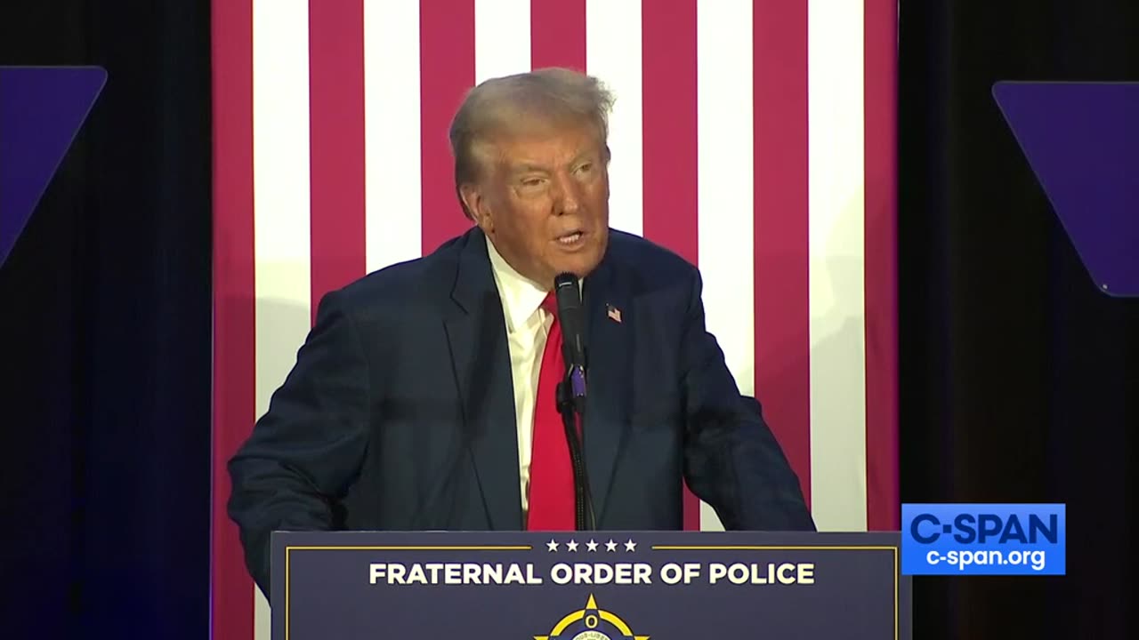 Pres. Trump Speaks at Fraternal Order of Police Event in Charlotte, NC, He Receives Full Endorsement