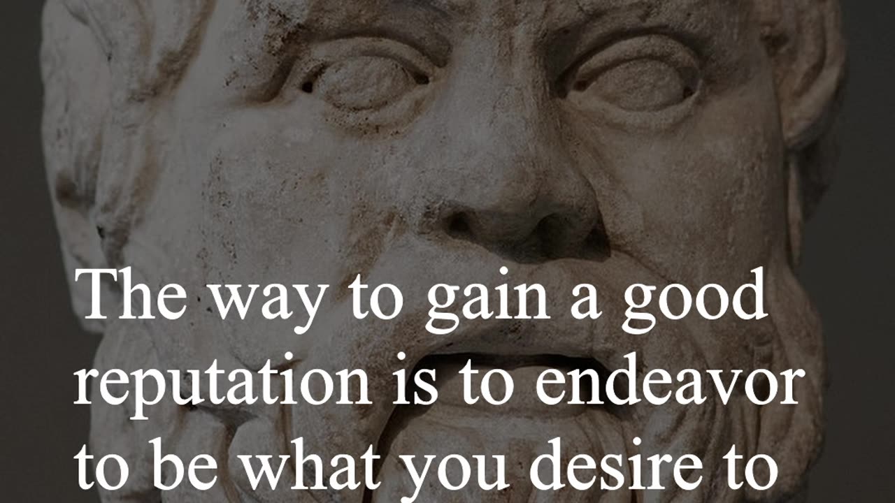 Socrates Quote - The way to gain a good reputation is to endeavor to be what you desire to appear...