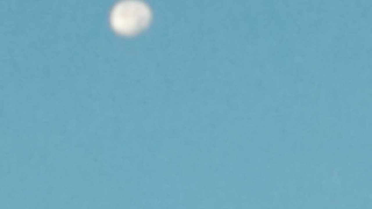 What The Moon And Blue Sky Seen Thru It Proves