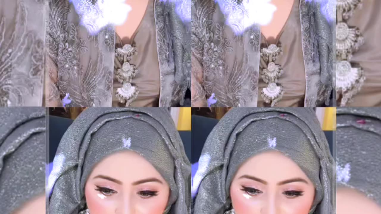 Hijab look engagement makeup 💄