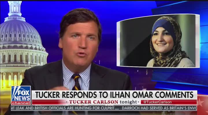 Tucker Carlson counterattacks Omar, Part 2