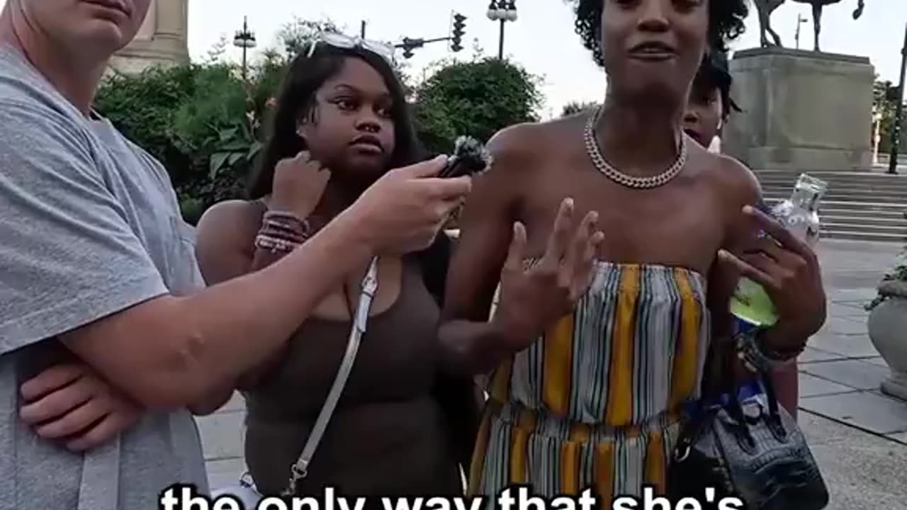 Two black women just destroyed Kamala Harris outside the DNC 😂