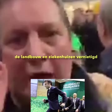 Boze boeren spreken MP Macron aan op beurs @JasperCSTV