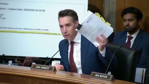 Senator Josh Hawley on Mayorkas illegally paroled Laken Riley’s killer into the US.