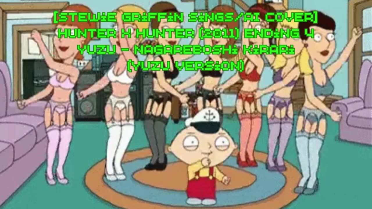 [Stewie Griffin AI Cover] Hunter x Hunter 2011 Ending 4 | YUZU - Nagareboshi Kirari (YUZU Ver)