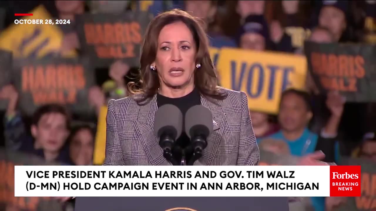 'Hey Guys, I Hear You'- Kamala Harris Responds To Anti-Gaza War Hecklers At Michigan Rally