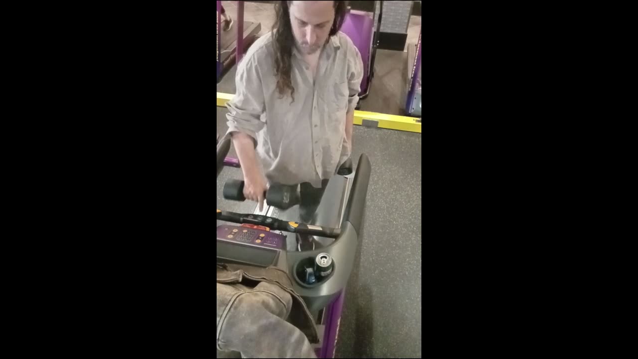 Christian dancing at Planet Fitness