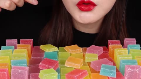 ASMR Mukbang Eating. Colourfull candies#Asmr