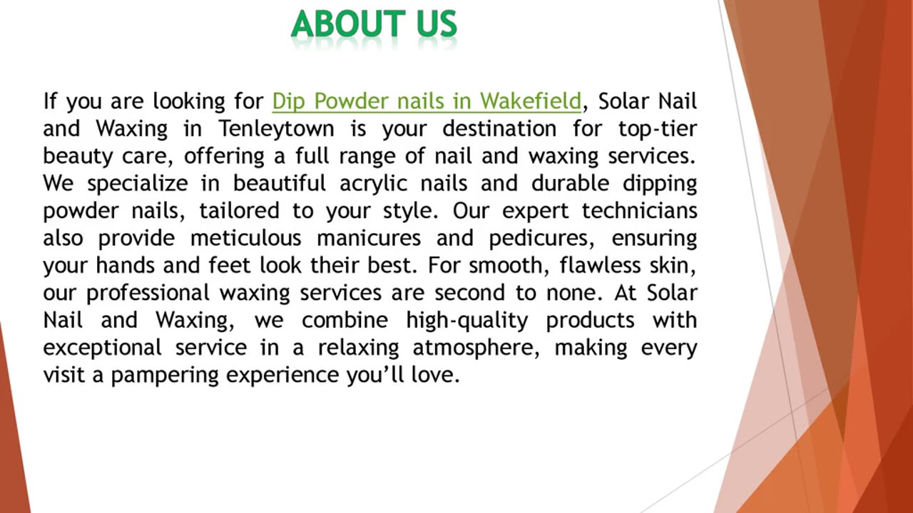 If you are looking for Dip Powder nails in Wakefield