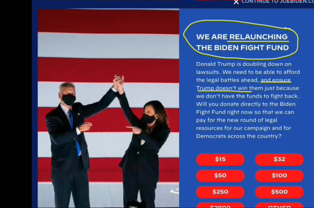 Biden's web presence