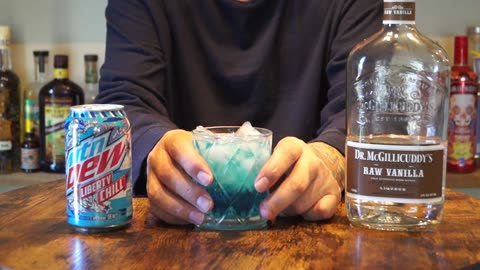 Dr McGillicuddy Raw Vanilla Liqueur & Mtn Dew Liberty Chill