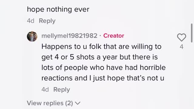 So many regret the 💉