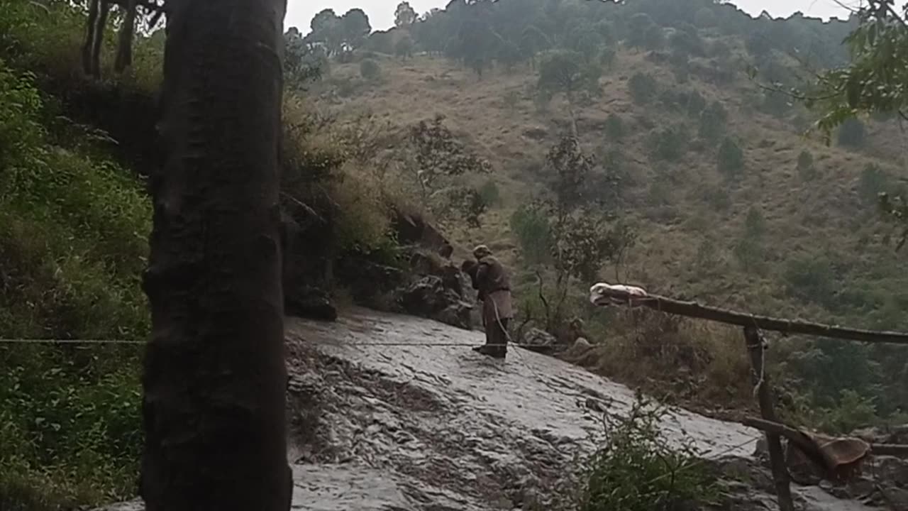 Umbrella waterfall