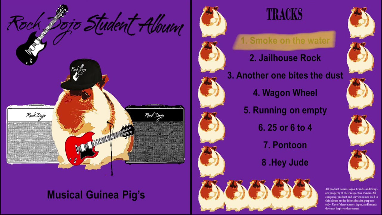 Rock Dojo Student Album #15 “Musical Guinea Pigs”: Smoke on the water (Deep Purple Cover) Track 1