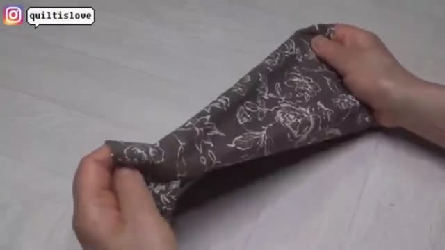 Take A New Piece Of Cloth And Fold It In Half