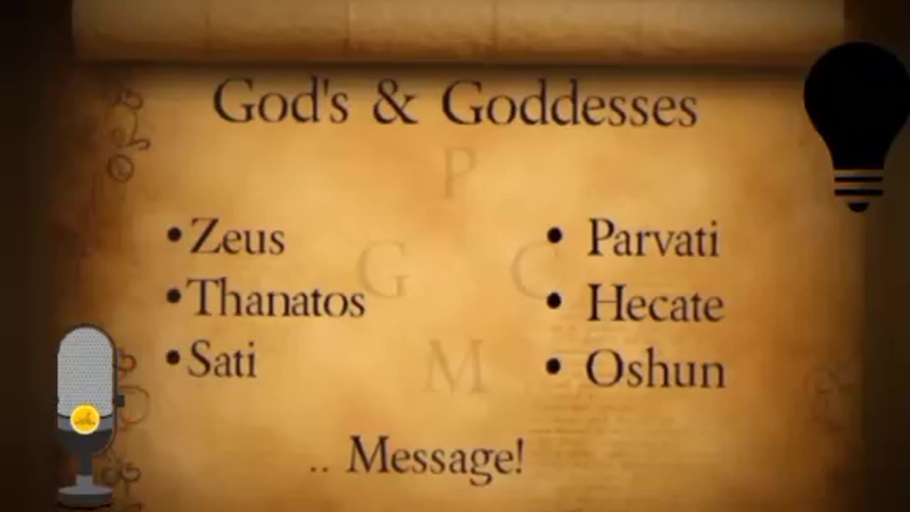 Messages from the God's and Goddesses