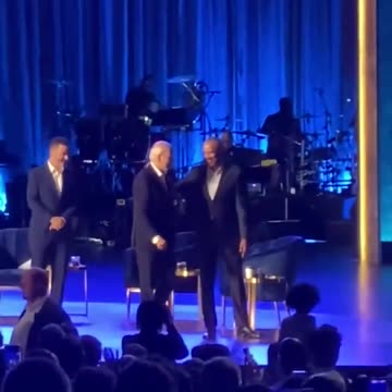 Obama Drags Biden off stage before he SHIT his pants.
