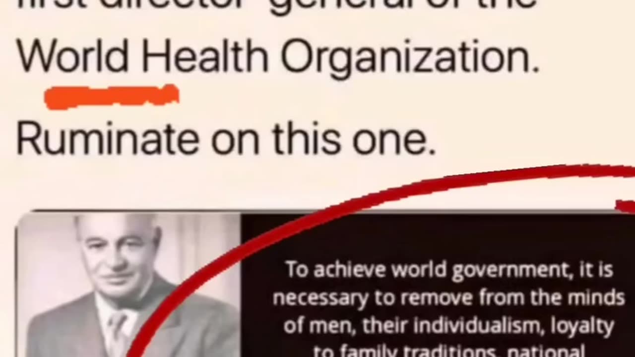 World Health Organization...