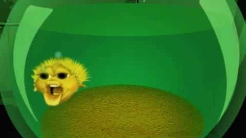 Yellow singing pufferfish meme