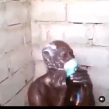 The world has gone mad, showering with a Mask on