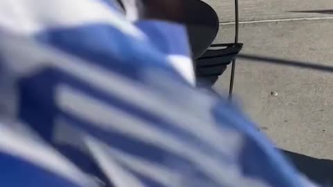 TikToker tears down Greek flags thinking they're Israeli