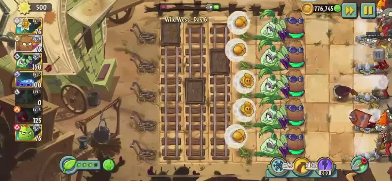 Plants vs Zombies 2 Wild West - Day 6