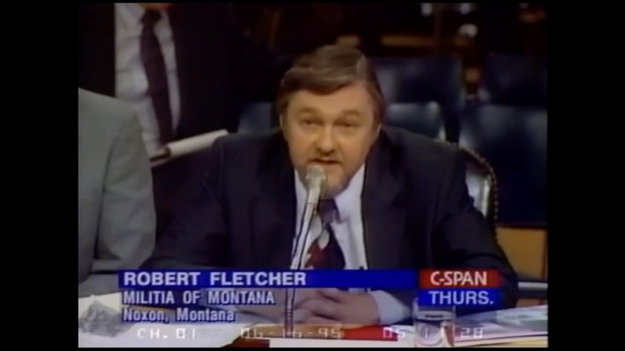 FLASHBACK 1995: Robert Fletcher Tells Senate That Gov't Has Created 'Weather Tampering Techniques'