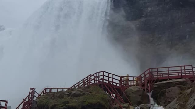 Rainy day at Niagara Falls