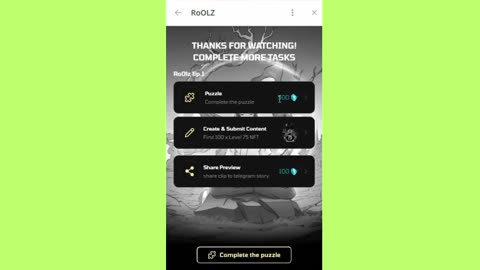 new mining mini app bot telegram roolz