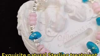 GN-20241018-05 Exquisite natural Sterling treatment Turquoise Bracelet Fashion Women's Jewelry