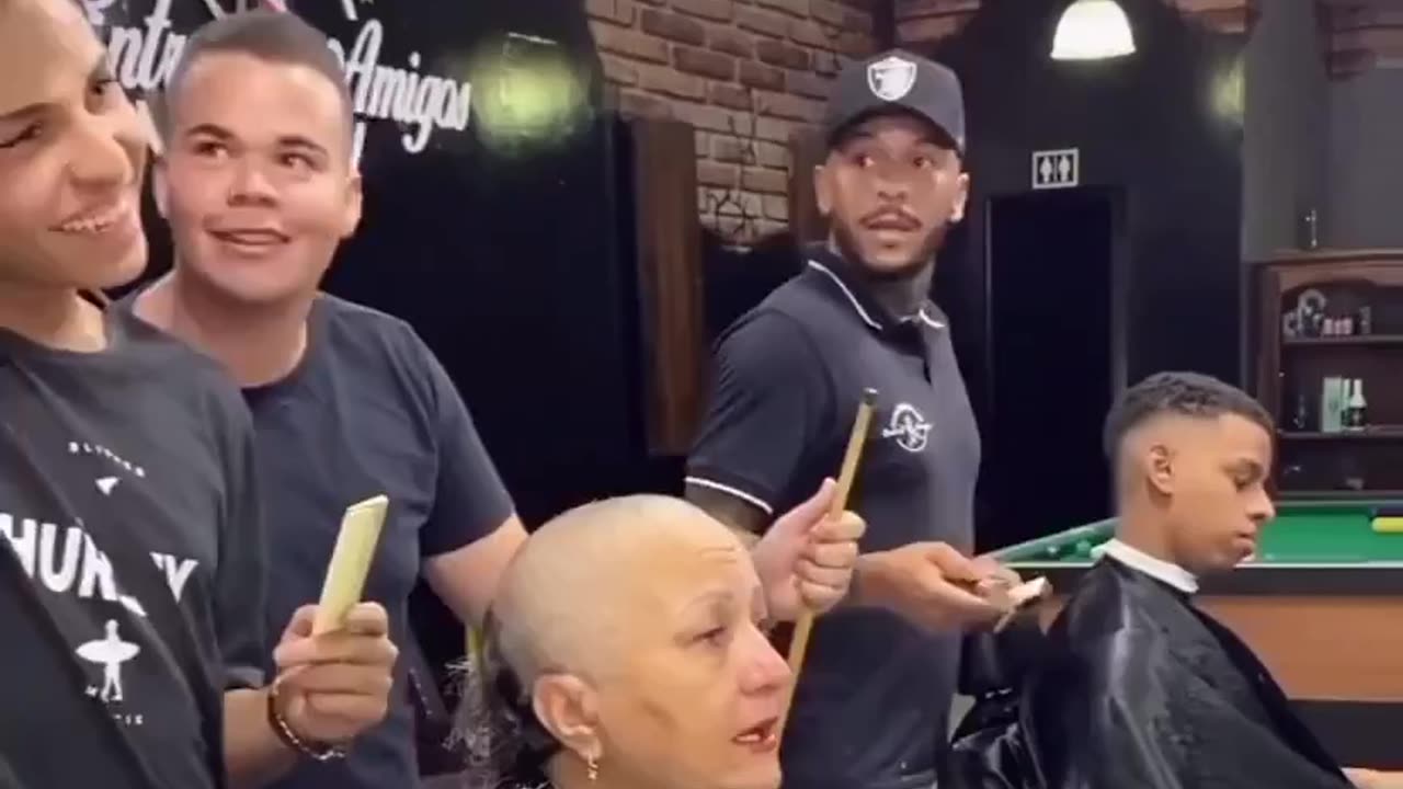 Barbers found out their customer was shaving her head because of chemo