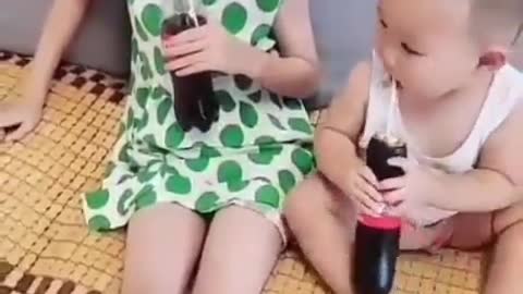 The child thinks eggplant is a drink