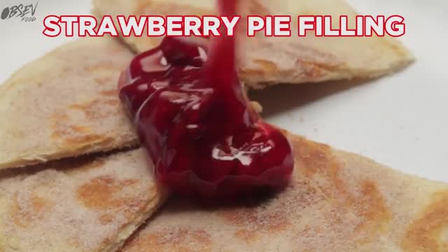 Strawberry Cheesecake Quesadilla - O.M.G.