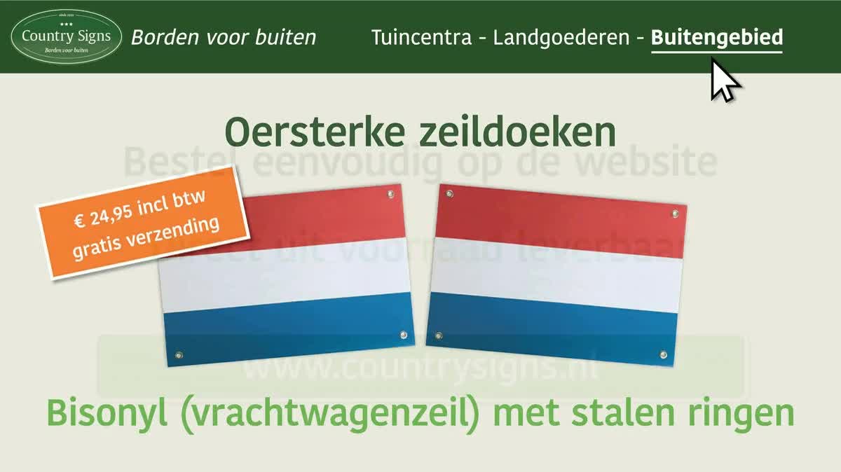 🇳🇱 Oersterke spandoeken van zeildoek 🇳🇱