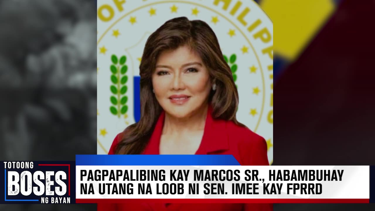 Pagpapalibing kay Marcos Sr., sa Libingan ng mga Bayani, utang na loob kay FPRRD