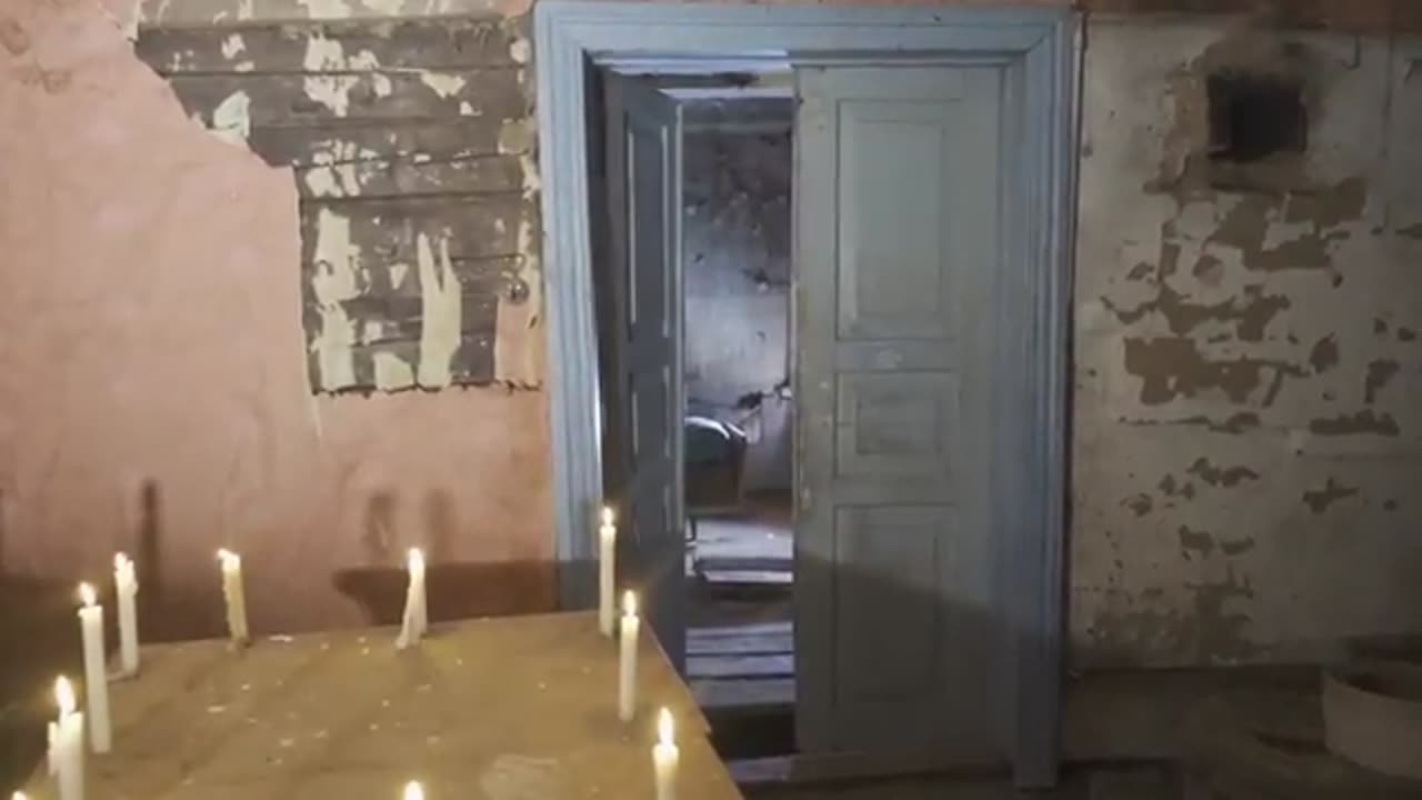 A real poltergeist in an abandoned house.