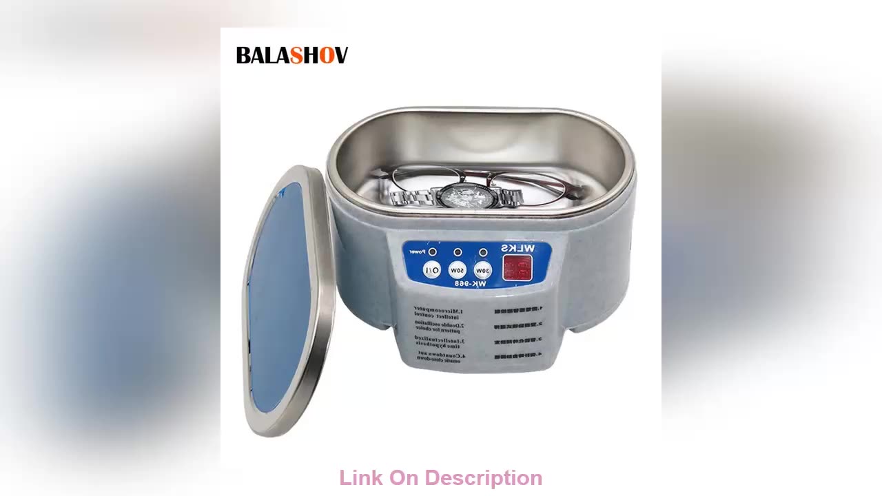 Review Ultrasonic Cleaner 30/50W Sonicator Bath 40Khz Dega