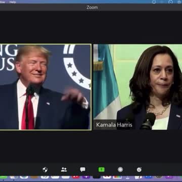 Donald Trump and Kamala Harris