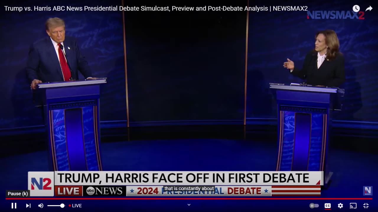 Trump vs. Harris ABC News Presidential Debate Simulcast, Preview and Post-Debate Analysis | NEWSMAX2