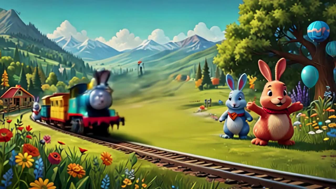 Choo Choo Numbers Train | Animation cartoon poems