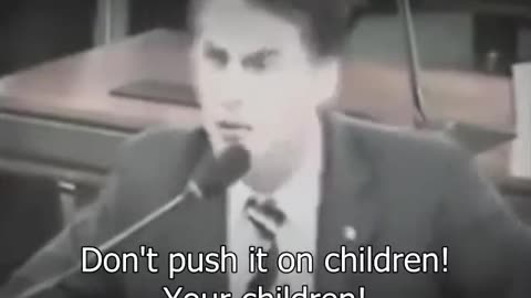 Jair Bolsonaro on indoctrination of children and degradation of the family (2007)