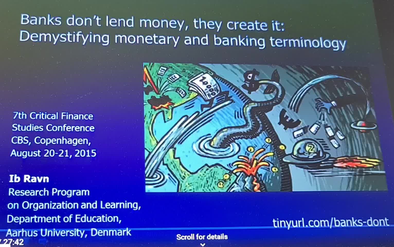 Banks font lend money they create it
