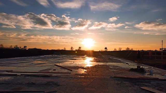 a perfect sunset in Belgrade