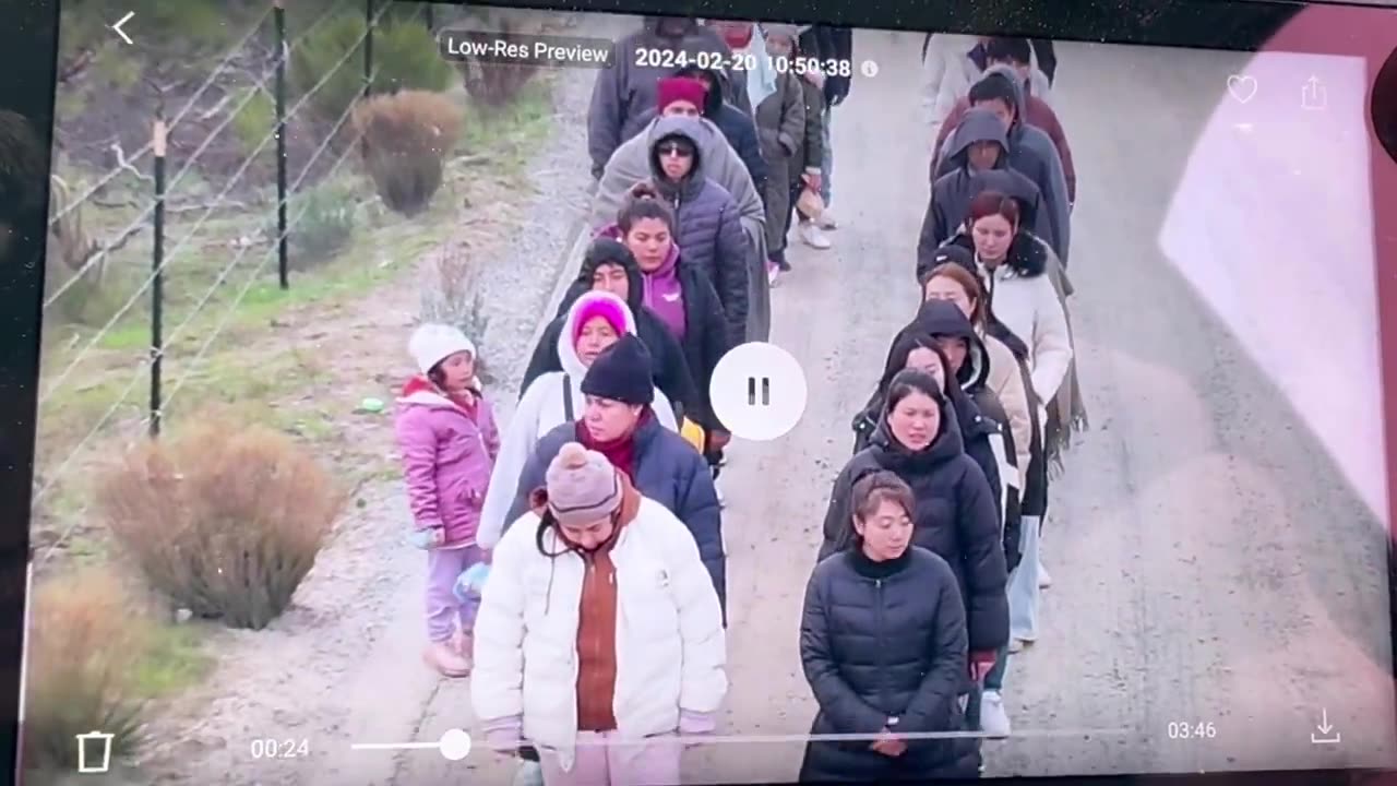 Woman at the front of the line collapsed